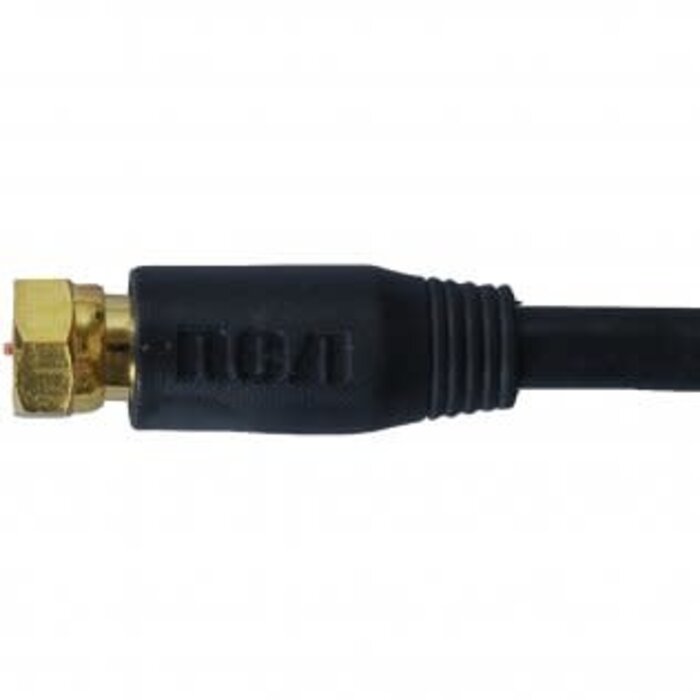 RCA RG6 Coaxial Cable (25ft; Black)