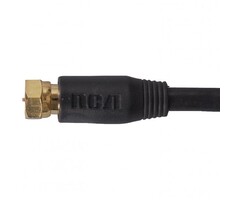 RCA RCAVHB655R - RG6 Coaxial Cable (50ft; Black)
