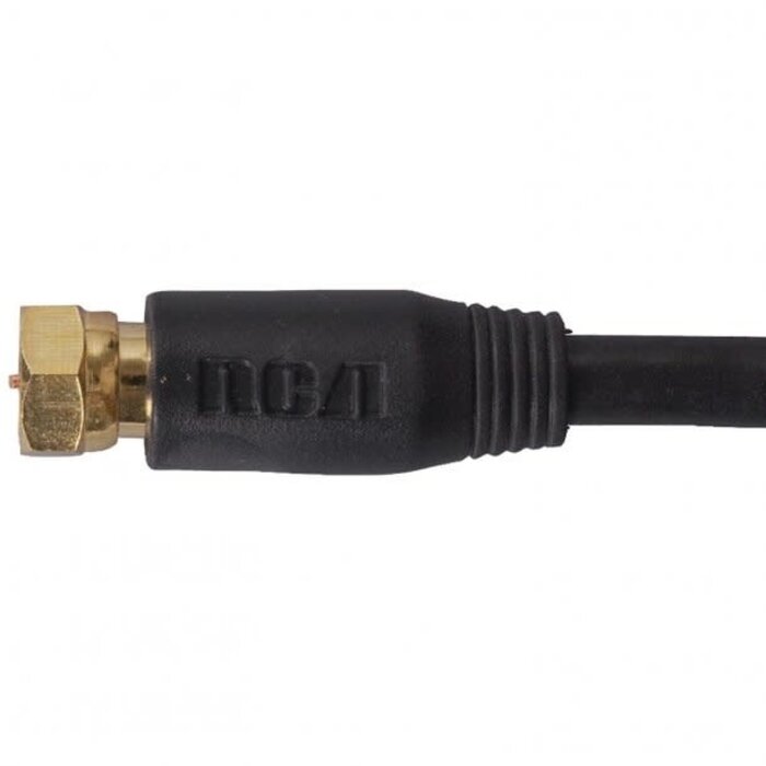 RCA RCAVHB655R - RG6 Coaxial Cable (50ft; Black)
