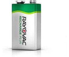 RVCPL16041 - Rayovac 9 Volt Rechargeable NiMH Battery