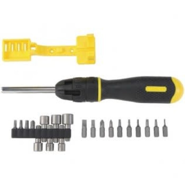 STY62574 - STANLEY 20-Piece Multibit Ratcheting Screwdriver Set