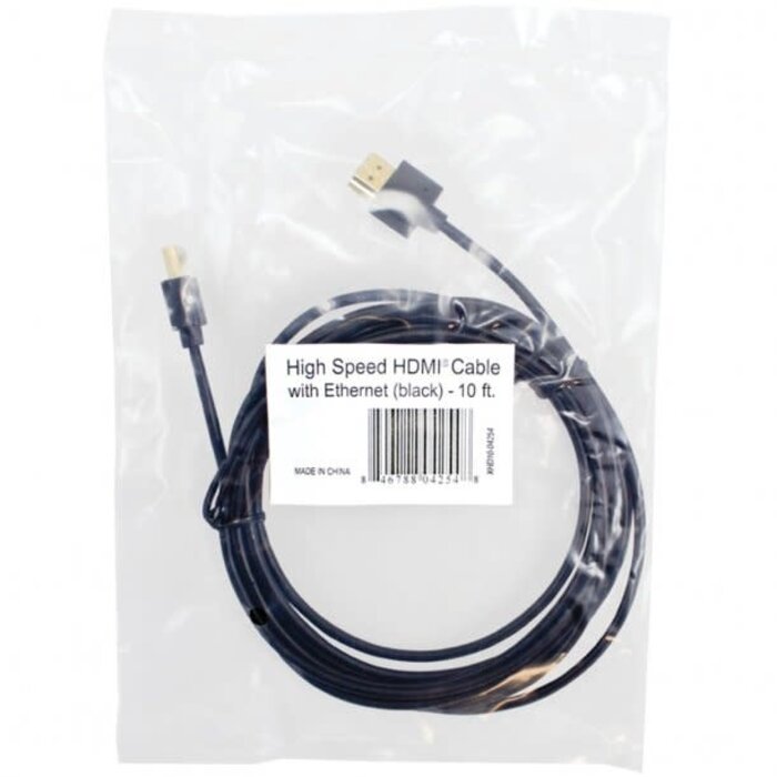 TCTXHD0104254 - Gold-Plated High-Speed HDMI® Cable with Ethernet (10ft)