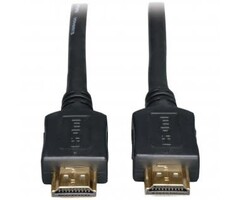 Tripp Lite® by Eaton® Standard-Speed HDMI® Gold Cable, Black (50 Ft.) Standard speed with bandwidth up to 10.2 Gbps for Full HD 1080p resolution up to 4K at 24, 25, or 30 FPS
