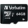 VTM44084 - Verbatim® 64-GB Class 10, UHS-1 V10 U1 Premium microSDXC™ Memory Card with Adapter
