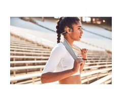 VXLTREKZAIRGN - Air Bone Conduction Bluetooth® Stereo Headphones with Microphone (Forest Green)