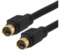 BL-265-106BK - Cmple - S-Video Cable Gold-Plated (SVHS) 4-PIN SVideo Cord - 6 Feet