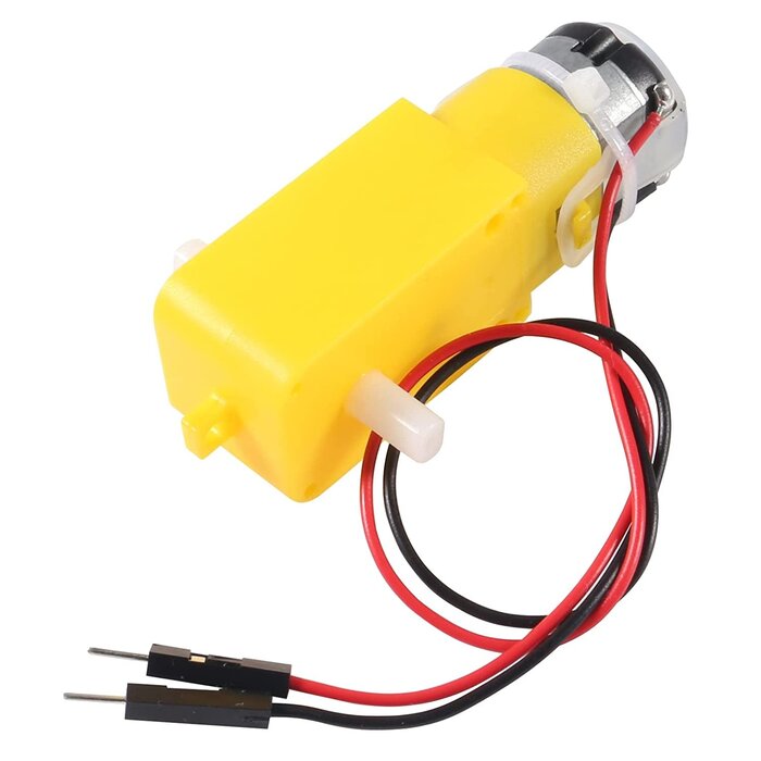 MOT-3-6V - AEDIKO - TT Motor Dual DC 3-6V Gearbox Motor 200RPM Ratio 1:48 Shaft Motor with 2.54mm Wire for Arduino DIY Smart Car Robot