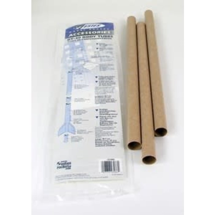 Estes Rockets EST3086 - BT-50 Body Tube, for Model Rockets (3 pk)