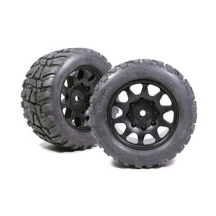 Power Hobby PHBPHT3271 - Raptor XL Belted Tires, w/ Viper Wheels, for Traxxas X-Maxx 8S (2pcs)