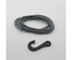 Synthetic Winch Line w/ Steel Hook