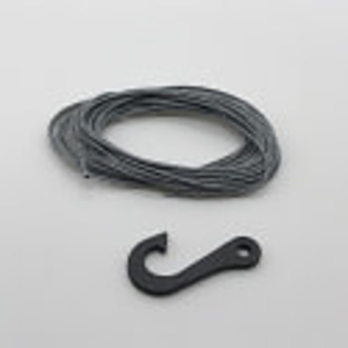 SEHREEFS45 - Synthetic Winch Line w/ Steel Hook