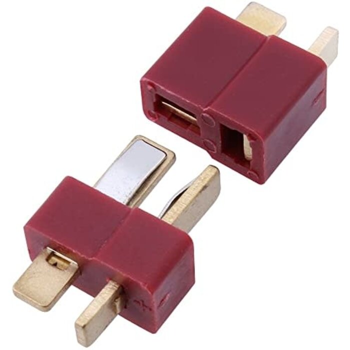 DEANS-PAIR - FLY RC Deans/T-Plug Connectors Male & Female Deans Style w/Shrink Tubing for RC LiPo Battery Pack ESC Electric Engine Motor Parts