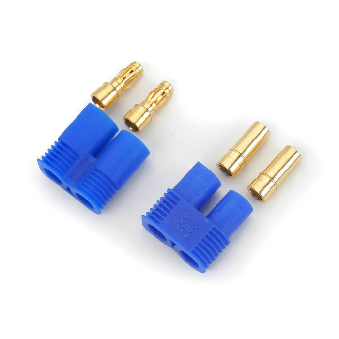 EC3-M/F -  Pardarsey 1 Pair EC3 Connector 3.5mm Gold Bullet Banana Plug Female Male RC ESC LIPO Battery Electric Motor Airplane Quadcopter Parts DIY