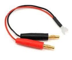 GPMM3150 - CHARGE LEAD BANANA PLUGS/HELIMAX MICRO PLUG