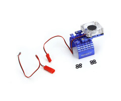 INTEGY INTC22470BL - Motor Heatsink and Cooling Fan, 1/10 Scale, Blue