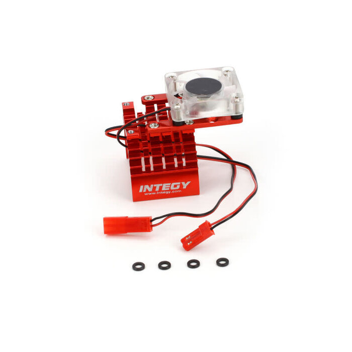 INTEGY INTC22470RED - Motor Heatsink and Cooling Fan, Red