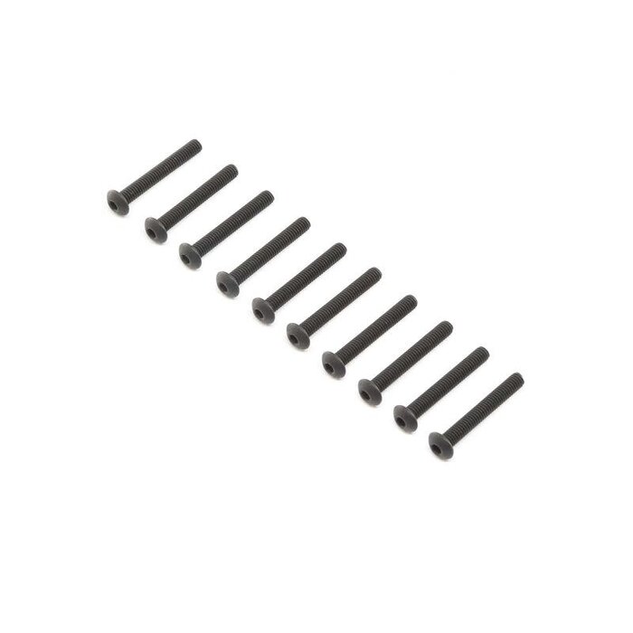 Losi LOS255011 - Button Head Screws, Stl, BO, M4 x 30mm (10)