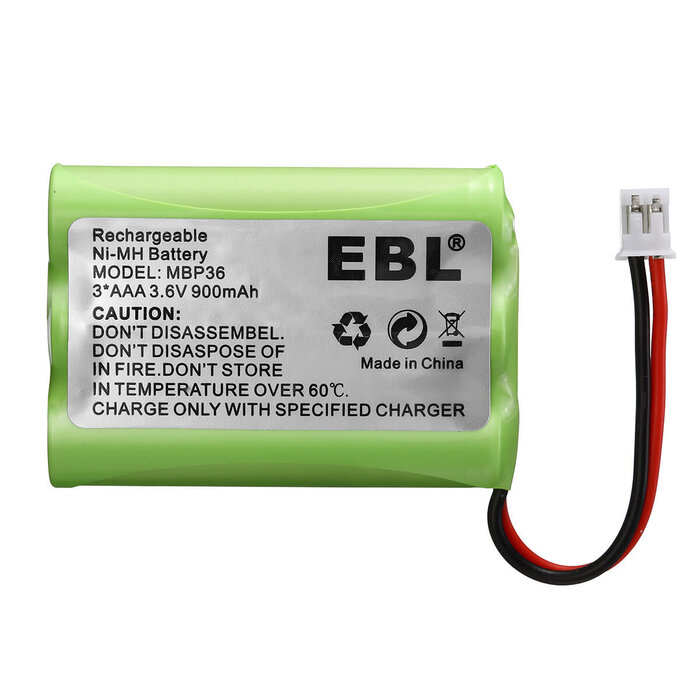 MBP36 - 900mAh 3.6V Baby Monitor Battery for Motorola MBP27T MBP33 MBP36 MBP33S MBP36PU
