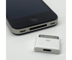 30PIN-LIGHT - WORLDBOYU - Lightning to 30 Pin Adapter Charging Sync Connector 8 Pin Female to 30 Pin Male Adapter Adapter for Select iPhone, iPad and iPod Models (White)