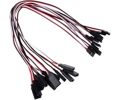 3PIN-EXT-1FT - EBOOT - 1ft 3-Pin Servo Extension Lead Wire Cable Cord for Control Board Remote Control Parts, Female to Male