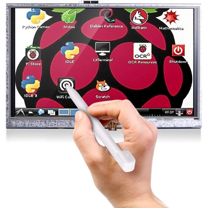 5IN-LCD - Longruner - 5 Inch Touch Screen 800x480 TFT LCD Display for Raspberry Pi 3 2 Model B RPi 1 B B+ A A+ LSC5A (5 inch Touch Screen)