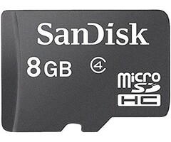 SanDisk SDSDQ-8192 - SanDisk® MicroSDHC™ 8GB Memory Card, Class4, 32 Mbps