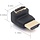90-HDMI - VCE - HDMI 90 and 270 Degree Adapter, Right Angle HDMI Male to Female L Adapter Connector 3D&4K Supported