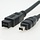 A1580 - IEEE-1394 FIREWIRE ILINK DV CABLE 4P-6P (MALE TO MALE) - 5 FT