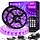 LS-10 - PIZHLO 33ft/10M LED Black Light Strip Set with Remote, 600 LEDs, 12V Self-Adhesive Dimmable Black Light Fixture, for Dance Parties, Interior Decoration, Stage Lighting, Non-Waterproof