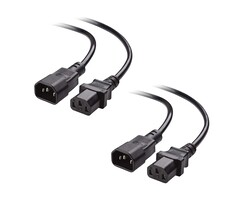 C14-C13 - Cable Matters - Computer to PDU Power Extension Cord, Power Extension Cable 6 ft (IEC C14 to IEC C13 PDU Power Cord)