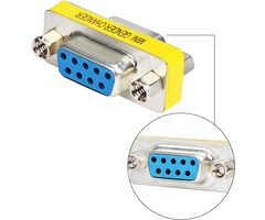 DB9-FF - abcGoodefg - 9 Pin RS-232 DB9 Female to Female Serial Cable Gender Changer Coupler Adapter