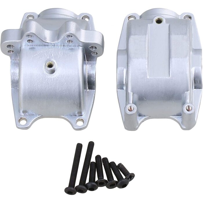 GEARBOX - Mxfans - A580053 Silver Metal Gear Box Mount Replacement for WL Toys A959 A969 A979 k929 RC1:18 Car