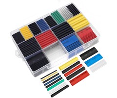 GINSCO-580PC - Ginsco 580 pcs 2:1 Heat Shrink Tubing Kit 6 Colors 11 Sizes Assorted Sleeving Tube Wrap Cable Wire Kit for DIY