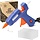 GLUE-GUN - Gluerious - Mini Hot Glue Gun with 30 Glue Sticks for Crafts School DIY Arts Home Quick Repairs, 20W, Blue