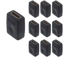 HDMI-COUPLER - VCE - HDMI Coupler, HDMI Female to Female Connector Adapter 3D 4K 1080P HDMI Cable Extender Compatible with Roku TV Stick Chromecast, Switch, Xbox One, PS4 PS3, PC and More