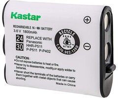 HHR-P511 - Kastar  -Battery Replacement for Panasonic N4HKGMA00001 Cordless Phone Battery and Panasonic P-P511, HHR-P511, Type 24 Rechargeable Battery