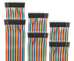 JUMPER-M-3.9IN - Edgelec - 10cm Breadboard Jumper Wires Male to Male Multicolored Dupont Wire 3.9 inch 1pin-1pin 2.54mm Connector for DIY Arduino Raspberry PI 10 15 20 30 40 50 100cm Optional Ribbon Cables