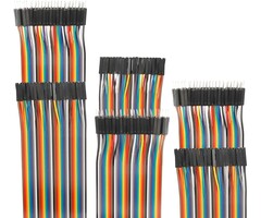 JUMPER-M/F-3.9IN - Edgelec - 10cm Dupont Wire Male to Female Breadboard Jumper Wires 3.9 inch 1pin-1pin 2.54mm Connector for DIY Arduino Raspberry PI 10 15 20 30 40 50 100cm Optional Multicolored Ribbon Cables