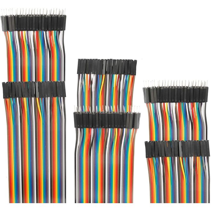 JUMPER-M/F-3.9IN - Edgelec 10cm Dupont Wire Male to Female Breadboard Jumper Wires 3.9 inch 1pin-1pin 2.54mm Connector for DIY Arduino Raspberry PI 10 15 20 30 40 50 100cm Optional Multicolored Ribbon Cables