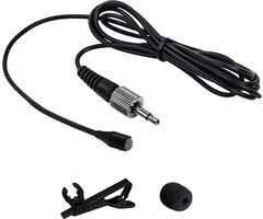 LAVALIER-MIC - weishan - Lavalier Lapel Microphone Compatible with Sennheiser Wireless System Bodypack Transmitter, Omnidirectional Condenser Mic for YouTube, Lectures, Living Performance