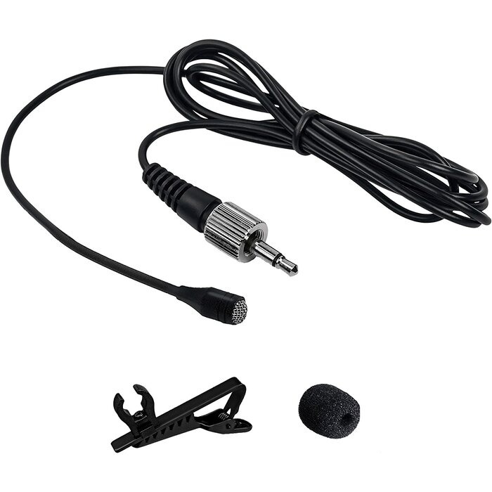 LAVALIER-MIC - weishan - Lavalier Lapel Microphone Compatible with Sennheiser Wireless System Bodypack Transmitter, Omnidirectional Condenser Mic for YouTube, Lectures, Living Performance