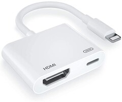 LIGHTNING2HDMI+CH - Belcompany -  Lightning to HDMI Digital AV Adapter, 1080P Video & Audio Sync Screen Converter AV Adapter with Charging Port for iPhone HDMI Converter to HD TV/Projector/Monitor Support All iOS