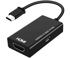 MICRO2HDMI - JUEJUEZI - MHL Micro USB to HDMI Cable Adapter, MHL 5pin Phone to HDMI 1080P 4K Video Graphic for Samsung Galaxy/ LG/ Huawei ect. Android Smart Phones That with MHL Function