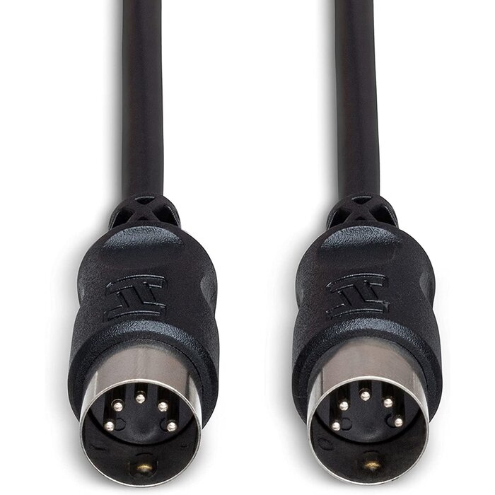 MIDI-5PIN-10FT - Hosa - MID-310BK 5-Pin DIN to 5-Pin DIN MIDI Cable, 10 Feet