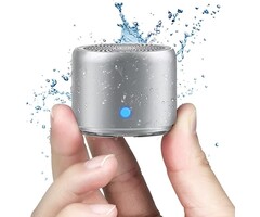 A106 - EWA - Travel Case Packed, Wireless Mini Bluetooth Speaker with Custom Bass Radiator. EWA A106, Small But Loud, The Next Generation of Portable Speakers for Home, Outdoors, Shower (Silver)