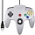 N64 - suily Classic N64 Controller, SAFFUN N64 Wired USB PC Game pad Joystick, N64 Bit USB Wired Game Stick Joy pad Controller for Windows PC MAC Linux Raspberry Pi 3 Sega Genesis Higan (Grey)