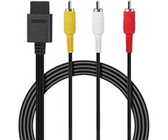 Trenro NIN64-AV -Trenro AV Cable Composite Video Cord Compatible with Nintendo 64/N64/GameCube/Super Nintendo SNES TV Game (6 Feet)