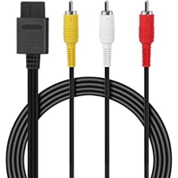 Trenro NIN64-AV -Trenro AV Cable Composite Video Cord Compatible with Nintendo 64/N64/GameCube/Super Nintendo SNES TV Game (6 Feet)
