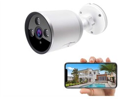 ODCAMERA - GH DYNAMICS  Outdoor WiFi Security Camera, 1080P Wireless Night Vision Security Cameras with Two-Way Audio,Cloud Storage, IP66 Waterproof, Motion Detection, Activity Alert, Deterrent Alarm (Only 2.4G Wifi)