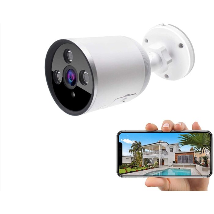 ODCAMERA - GH DYNAMICS  Outdoor WiFi Security Camera, 1080P Wireless Night Vision Security Cameras with Two-Way Audio,Cloud Storage, IP66 Waterproof, Motion Detection, Activity Alert, Deterrent Alarm (Only 2.4G Wifi)